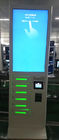 Coin Operated Floor Stand Cell Phone Charging Machine Mobile Phone Charging Station with 43" LCD screen