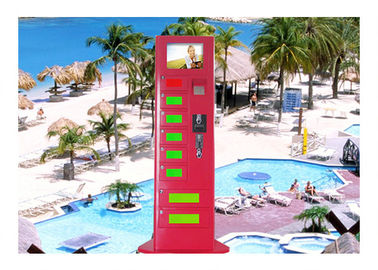 Advertising Information Quick Cell Phone Charging Kiosk for Resorts / Tourist Attraction / Scenic Spots
