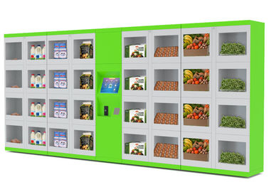स्वचालित रेफ्रिजरेटर खाद्य वेंडिंग लॉकर्स स्ट्रीट / कॉलेज / हवाई अड्डे के लिए विभिन्न आकार के दरवाजे