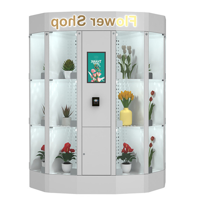 Automatic Outdoor Flower Florist Vending Locker 24 Hours With 48 Windows