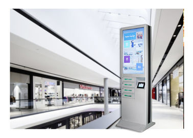 दूरस्थ प्रबंधन प्रणाली के साथ 43 बड़ी विज्ञापन स्क्रीन मोबाइल फोन चार्जिंग मशीनें