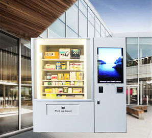 एलसीडी विज्ञापन स्क्रीन के साथ इलेक्ट्रॉनिक उत्पाद स्नैक्स मिनी मार्ट वेंडिंग मशीन