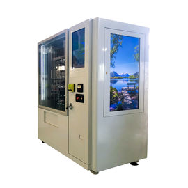 रेफ्रिजरेटर रिमोट कंट्रोल प्लेटफॉर्म के साथ सलाद के लिए गैर-स्पर्श स्वस्थ वेंडिंग मशीनें