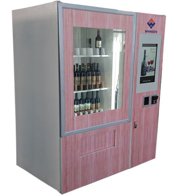 22 &amp;quot;विज्ञापन टच स्क्रीन और लिफ्ट के साथ लाल शराब स्वचालित वेंडिंग मशीन