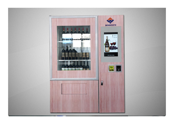 एलसीडी डिस्प्ले वाइन वेंडिंग मशीन सपोर्ट कार्ड रीडर पेपर मनी कॉइन रिसीवर