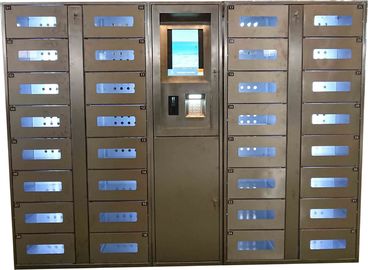 गुणवत्ता  Stainless Steel Vending Locker With LED Lights And Transparent Doors Remote Control Function कारखाना