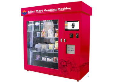 स्वचालित मिनी मार्ट वेंडिंग मशीन, 1 9 इंच टच स्क्रीन समायोज्य मिनी मार्ट सिक्का वेंडिंग मशीन