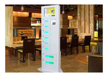 रेस्तरां होटल आपातकालीन सेल फोन चार्जिंग स्टेशन पासवर्ड बारकोड फिंगरप्रिंट स्कैनर के साथ उच्च परिशुद्धता