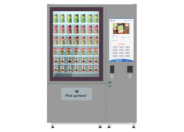 लिफ्ट सिस्टम के साथ 32 इंच विज्ञापन एलसीडी स्क्रीन ताजा सलाद वेंडिंग मशीनें