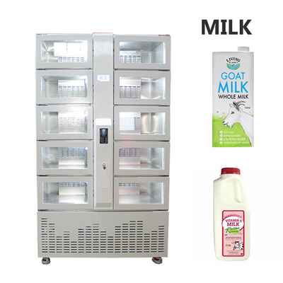 लॉकर स्मार्ट वेंडिंग मशीन लॉकर के साथ पैक खाद्य दूध वेंडिंग मशीन
