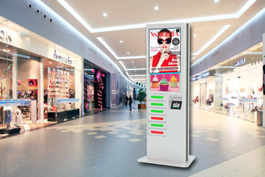 वाणिज्यिक विज्ञापन सेल फोन चार्जिंग स्टेशन कियोस्क, 42 इंच एलसीडी स्क्रीन डिजिटल साइनेज