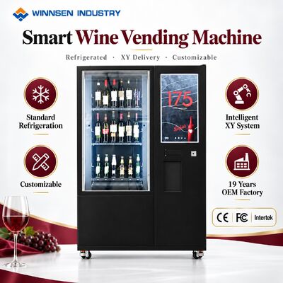 गुणवत्ता Winnsen Refrigerated Wine Vending Machine Commercial Smart Self Service Retail कारखाना