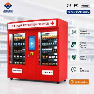 गुणवत्ता Winnsen Campus Pharmacy Vending Machine 24H Medicine Dispenser for School Health Center कारखाना