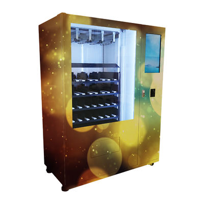 क्रेडिट कार्ड भुगतान शराब वेंडिंग कियोस्क, लिफ्ट के साथ रेफ्रिजेरेटेड वेंडिंग मशीन