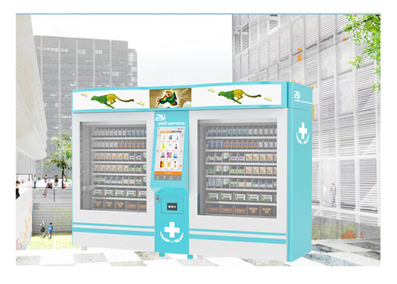 विज्ञापन स्क्रीन के साथ चिकित्सा चिकित्सा दवाओं के लिए फार्मेसी वेंडिंग मशीनें