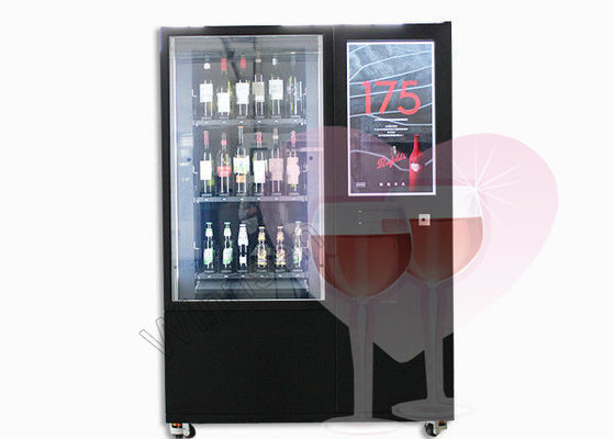 पेय शैंपेन स्पार्कलिंग वाइन बीयर स्पिरिट के लिए स्मार्ट टच स्क्रीन इलेक्ट्रॉनिक वेंडिंग मशीन