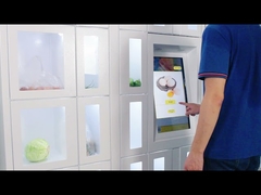 ताजा भोजन के लिए हाई टेक कूलिंग रेफ्रिजरेटेड लॉकर एग वेंडिंग मशीन